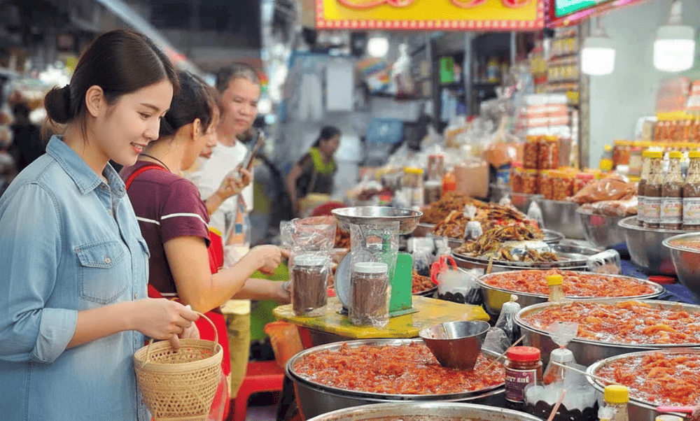 Weekend mornings and major Vietnamese holidays typically see significantly increased crowds