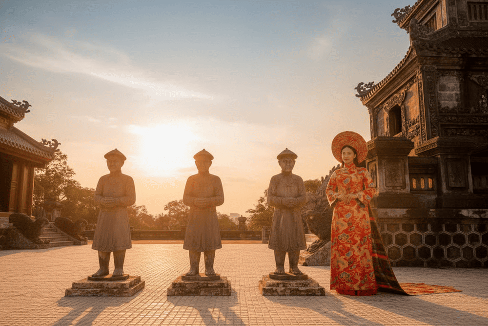 The statues are carved with extremely sophisticated motifs that demonstrate the high level of craftsmanship achieved during the tomb's construction