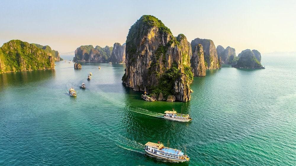 The panoramic Halong Bay cruises are loved by many tourists for their stunning views and relaxing experience