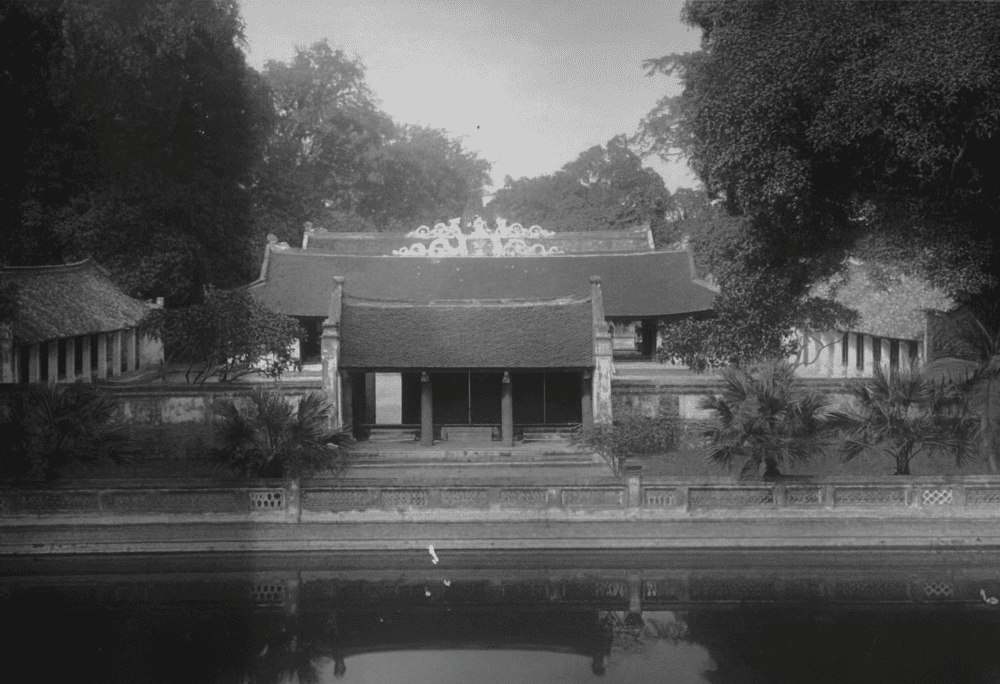 Panoramic view of the Temple of Literature, photographed in 1950