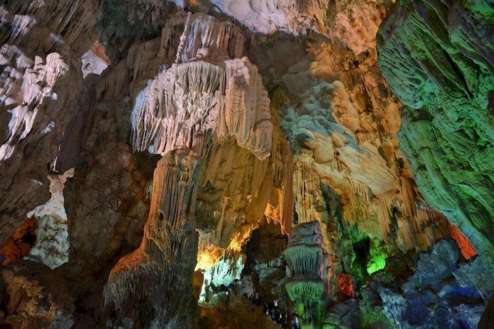 Trinh Nu Cave sparkles beautifully under the cave’s lighting