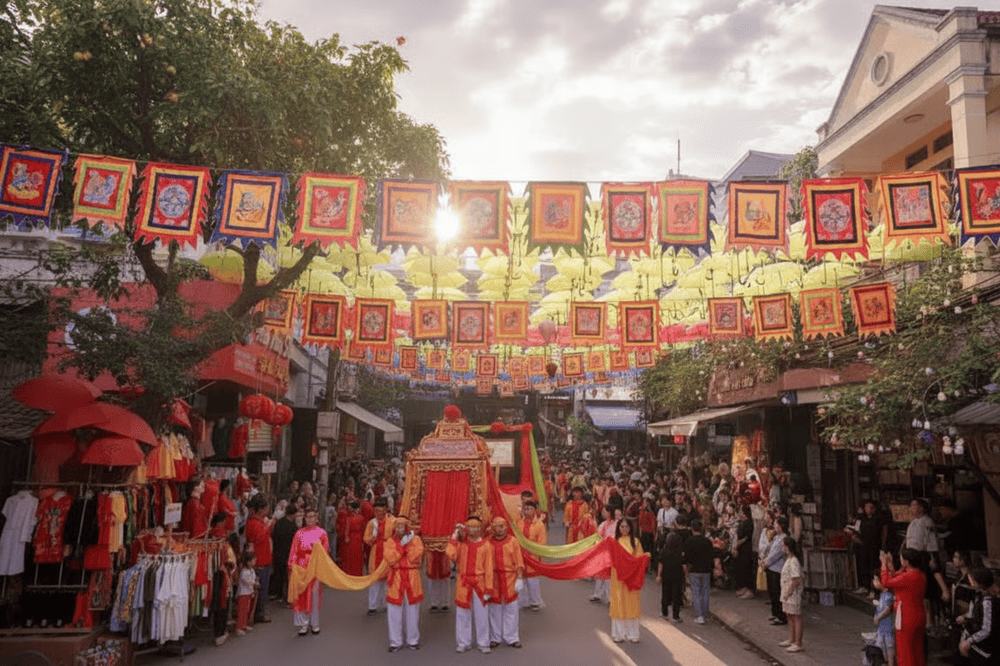 Join the lively Van Phuc Silk Village Festival, an annual celebration of tradition and craftsmanship