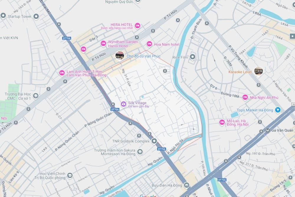 Navigate your way to Van Phuc Silk Village with ease using Google Maps