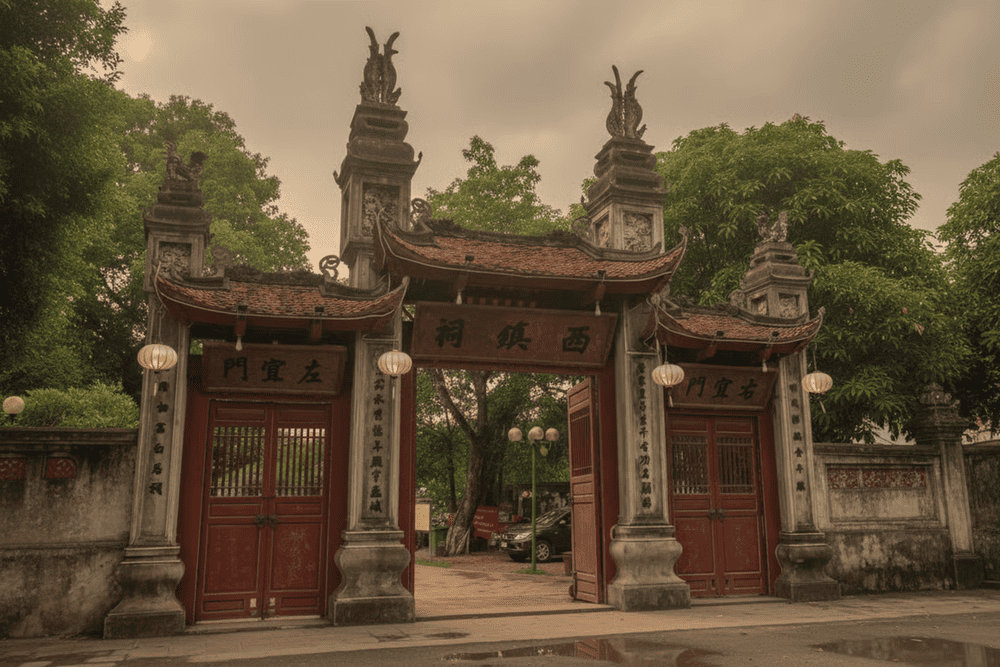 Voi Phuc Temple, a historic spiritual site nestled in the heart of Hanoi