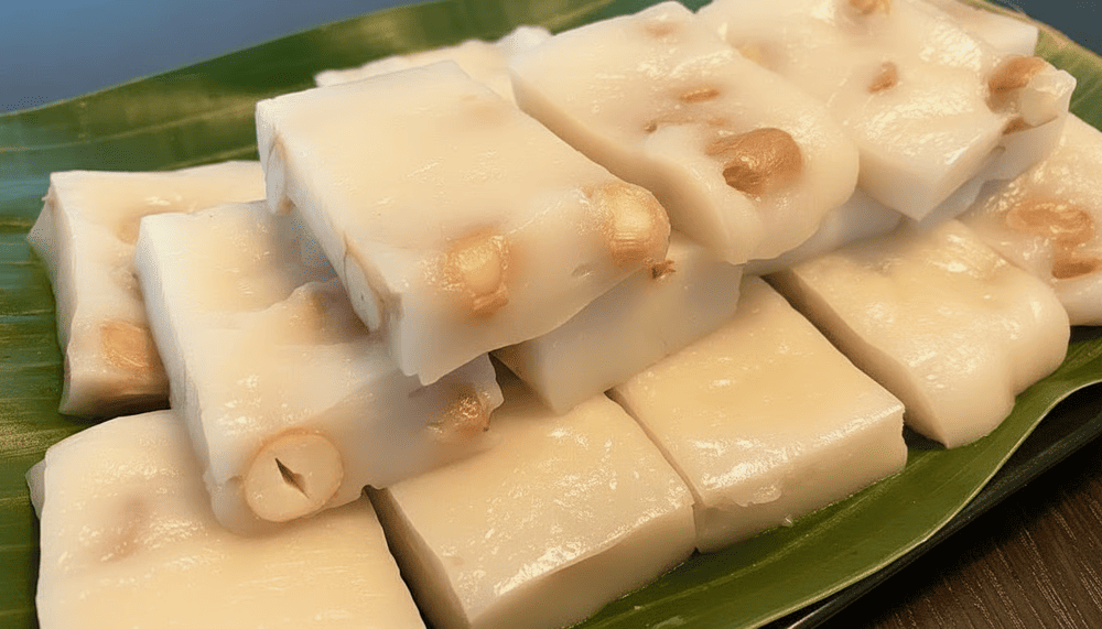 Bánh đúc lạc là món ăn sáng, ăn vặt yêu thích của nhiều người Hà Nội