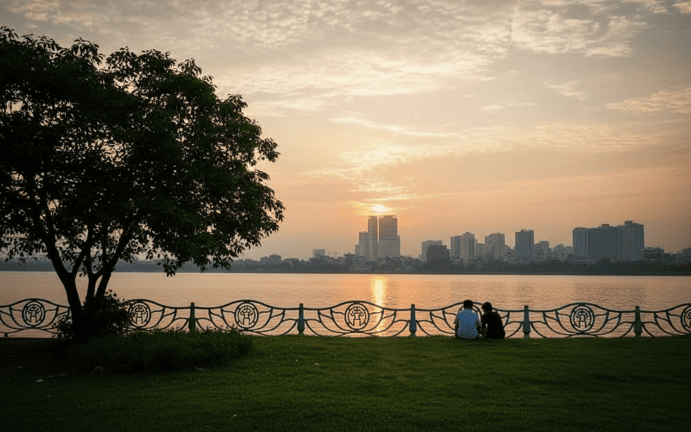 Hoàng hôn Hồ Tây