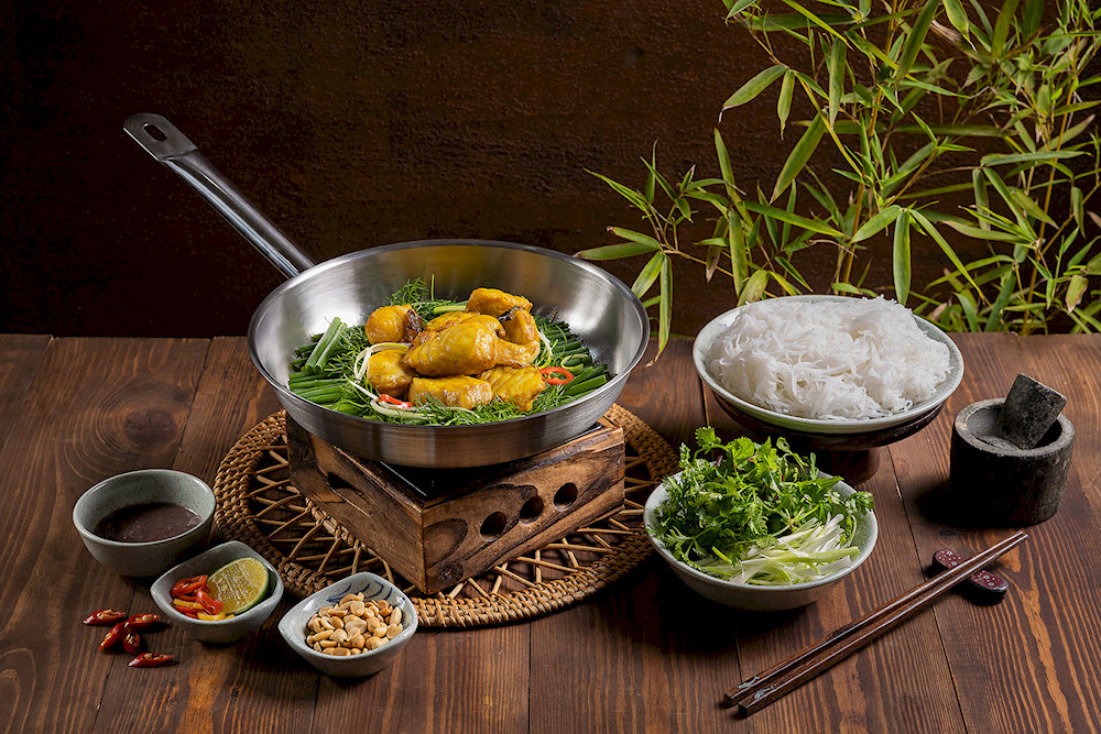 This combination of ingredients reflects the meticulous preparation characteristic of Hanoi's traditional cuisine
