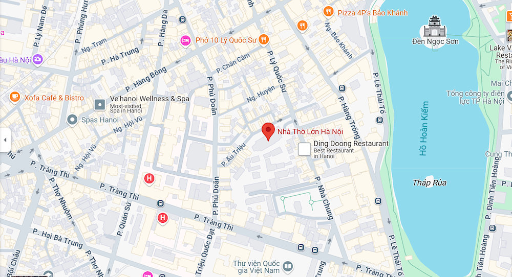 Map of St. Joseph’s Cathedral 